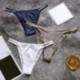 Fehér szín - 1 db szexi fehérnemű női bugyi tangák Ice Silk alacsony emelkedésű tanga G strings fehérnemű Elasztikus