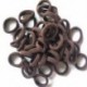 Fekete szín - 50db Színes elasztikus hajgumik Aranyos kis hajgyűrűk kötél gumiszalagok nyakkendők gumi lófarok tartók