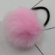Szín: rózsaszín - 1 db Aranyos pompon hajkötők Rugalmas hajgumi gyerekeknek gumiszalagok Pompone labdák lófaroktartók