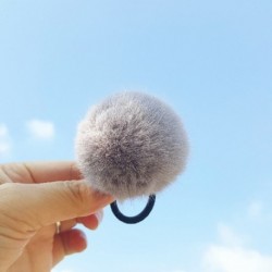 Szín: 34 - 1 db aranyos pompon hajkötők Rugalmas hajgumi gyerekeknek gumiszalagok Pompone labdák lófaroktartók Hajkötelek