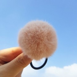 Szín: 33 - 1 db aranyos pompon hajkötők Rugalmas hajgumi gyerekeknek gumiszalagok Pompone labdák lófaroktartók Hajkötelek