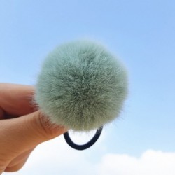 Szín: 36 - 1 db Aranyos pompon hajkötők Rugalmas hajgumi gyerekeknek Gumiszalagok Pompone golyók lófaroktartók Hajkötelek