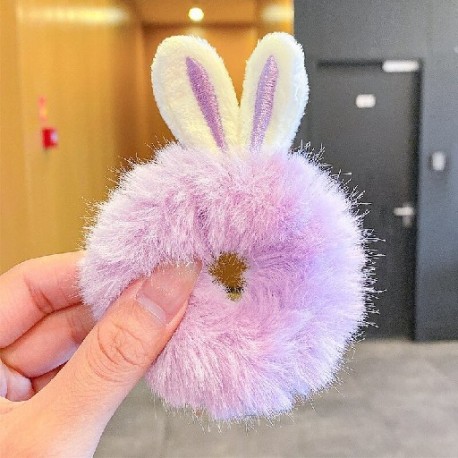 Szín: 44 - 1 db aranyos pompon hajkötők Rugalmas hajgumi gyerekeknek gumiszalagok Pompone labdák lófaroktartók Hajkötelek