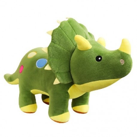 Szín: zöld - 120 cm-es Óriás plüss, puha Triceratops Stegosaurus plüss játék dinoszaurusz baba kitömött játék