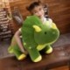 Szín: zöld - 120 cm-es Óriás plüss, puha Triceratops Stegosaurus plüss játék dinoszaurusz baba kitömött játék