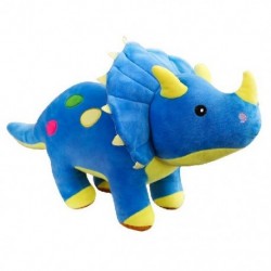 Szín: kék - 120 cm-es Óriás plüss, puha Triceratops Stegosaurus plüss játék dinoszaurusz baba kitömött játék