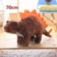 Szín: 70 cm barna - 50-80 cm-es szimuláció dinoszaurusz plüssjátékok kitömött állatok plüss dinoszaurusz párna