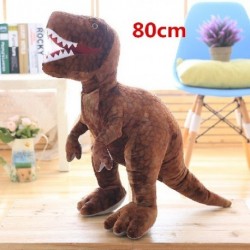 Szín: 80 cm barna - 50-80 cm-es szimuláció dinoszaurusz plüssjátékok kitömött állatok plüss dinoszaurusz párna