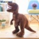 Szín: 60 cm barna - 50-80 cm-es szimuláció dinoszaurusz plüssjátékok kitömött állatok plüss dinoszaurusz párna