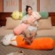 Magasság: 90 cm - 1db 90/110/130CM Rajzfilm nyúl malac dinoszaurusz plüss párna Kawaii hosszú babák kitömött puha