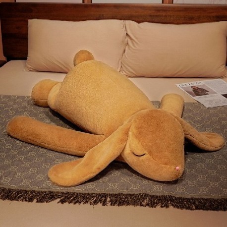 Magasság: 90 cm - 90/120 cm Aranyos plüss fekvő alvó nyúlpárna Kawaii hosszú karú nyúlbabák ágypárna puha tömve