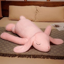Magasság: 90 cm - 90/120 cm Aranyos plüss fekvő alvó nyúlpárna Kawaii hosszú karú nyúl babák ágypárna, puha tömve