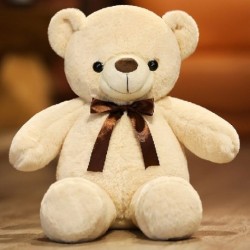 Magasság: 60cm - 1 db 60 cm-es Lovely mackó plüss játékok Kawaii szalagos medve párna puha ölelhető macival töltött