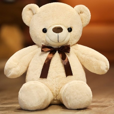 Magasság: 60cm - 1 db 60 cm-es Lovely mackó plüss játékok Kawaii szalagos medve párna puha ölelhető macival töltött