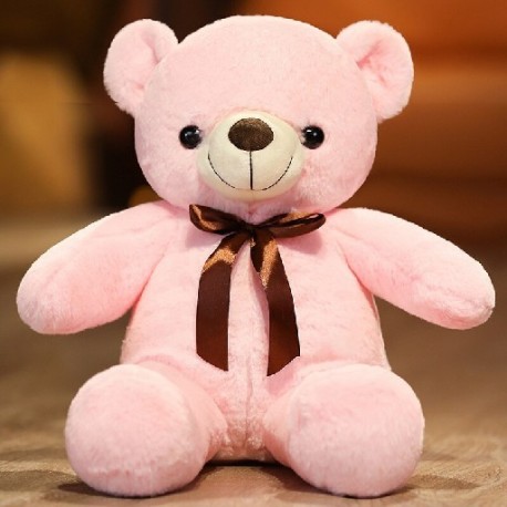 Magasság: 60cm - 1 db 60 cm-es Lovely mackó plüss játékok Kawaii szalagos medve párna puha, átölelhető macival