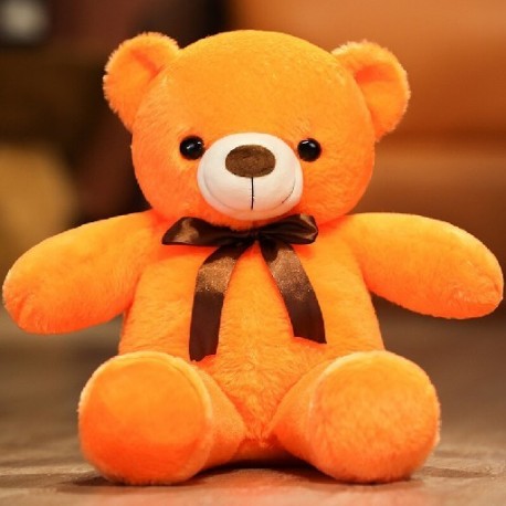 Magasság: 60 cm - 1 db 60 cm-es Lovely mackó plüss játékok Kawaii szalagos medve párna puha ölelhető macival töltött