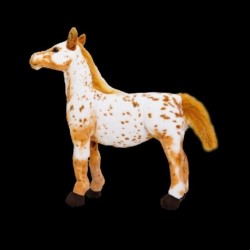 Magasság: 28 cm - 70 cm Hatalmas méretű Valódi Lovak Plüss játékok Aranyos szimuláció Ló Peluche játékok Kitömött