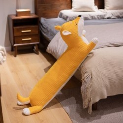 Szín: shiba inu - 1db 110 cm-es rajzfilm hosszú testű róka & husky Shiba inu és kolbászos kutya plüss játékok Aranyos