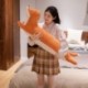 Szín: shiba inu - 1db 110 cm-es rajzfilm hosszú testű róka & husky Shiba inu és kolbászos kutya plüss játékok Aranyos
