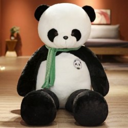 Magasság: 80 cm - 1 db 80/100 cm-es szép panda sállal plüsspárna Óriás állat Kincs Panda plüssjátékok Töltött puha