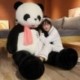 Magasság: 80 cm - 1 db 80/100 cm-es szép panda sállal plüsspárna Óriás állat Kincs Panda plüssjátékok Töltött puha