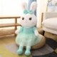 Magasság: 55 cm - 1db 50-110cm Kawaii hosszú fülű nyúl plüss játékok Szép puha nyúl viselet fátyol szoknya párnával