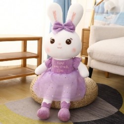 Magasság: 55 cm - 1db 50-110cm-es Kawaii hosszú fülű nyúl plüss játékok Szép puha nyúl viselet fátyol szoknya párna