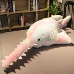 Magasság: 55 cm - 55/95/140 cm-es egyedi szaggatott cápa plüssjátékok Kreatív harapás cápa szörnyű állatpárnával