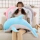Magasság: 30 cm - 160 cm-es nagy Kawaii delfin plüssjátékok gyerekeknek Töltött tengeri állat baba puha baba alvópárna
