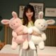 Magasság: 45 cm - 45-85 cm-es rajzfilm nyúlpárna plüssjátékok Kawaii töltött puha alvópárna babáknak születésnapi