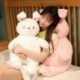 Magasság: 45 cm - 45-85 cm-es rajzfilm nyúlpárna plüssjátékok Kawaii töltött puha alvópárna csecsemőknek,