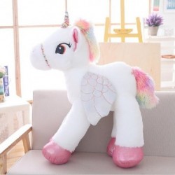 Magasság: 45 cm - 1db 50/60/90cm Kawaii Unicorn plüssjátékok Óriás kitömött állatos lovas játékok gyerekeknek Puha