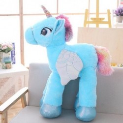 Magasság: 45 cm - 1db 50/60/90cm Kawaii Unicorn plüssjátékok Óriás kitömött állatos lovas játékok gyerekeknek Puha