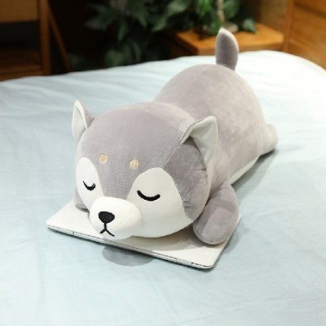 Magasság: 35 cm - Új érkezés 35-75 cm aranyos Corgi & Shiba Inu kutya plüss játékok kawaii fekvő husky párnával