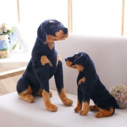 Magasság: 23 cm - Kitömött Rottweiler kutya Plüss játék szimuláció Hadsereg Kutyák Aranyos Kutya Baba