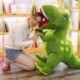 Szín: kék - Miaoowa 1 db 60 cm-es új dinoszaurusz plüssjátékok Rajzfilm Tyrannosaurus Aranyos kitömött játékbabák