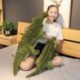 Magasság: 90 cm - 90/120 cm-es kitömött állat valós aligátor plüssjáték szimuláció krokodil babák Kawaii ceative
