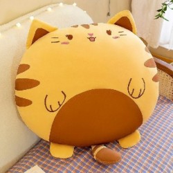 Magasság: 43 cm - 1db 43/60cm-es Kawaii kerek macska plüssjátékok Szép állati nyomott dobópárna tömött puha kanapé