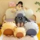 Magasság: 43 cm - 1db 43/60cm-es Kawaii kerek macska plüssjátékok Szép állati nyomott dobópárna tömött puha kanapé