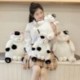 Magasság: 35 cm - 35/45 cm Japán kawaii puha plüss macskajátékok kitömött állatbabák gyerekeknek ajándék kedves