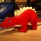 Magasság: 30 cm - 30/50/80 cm-es szimuláció Stegosaurus plüssjátékok Kedves dinoszaurusz babák párna Kreatív kitömött