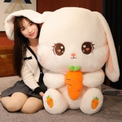 Magasság: 30 cm - 30/40/50 cm Kawaii hosszú fülű nyúl plüss párna nagy méretű nyuszi babák, kitömött puha