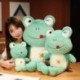 Magasság: 35 cm - Szép hosszú lábú béka plüssjátékok Aranyos mosolyú béka plüsspárna, kitömött puha állati