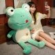 Magasság: 35 cm - Szép hosszú lábú béka plüssjátékok Aranyos mosolyú béka plüsspárna, kitömött puha állati