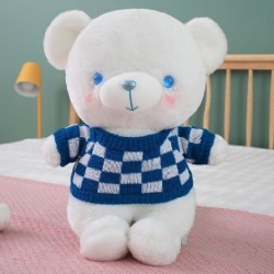Magasság: 35 cm - 35/50/70 cm Szép óriás pulóver Teddy Bear Peluche játékok kitömött puha állatpárna Kawaii medve