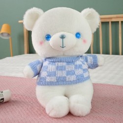 Magasság: 35 cm - 35/50/70 cm Szép óriás pulóver Teddy Bear Peluche játékok kitömött puha állatpárna Kawaii medve