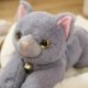 Magasság: 35 cm - 35/45 cm Szép szimuláció fekvő macska plüss játékok Kawaii kitömött puha állatbabák gyerekeknek