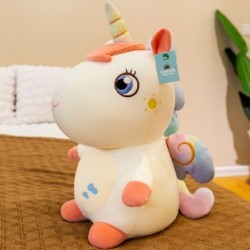 Magasság: 25 cm - 1 db 50/60 cm-es nagy Kawaii ölelhető unikornis szárnyakkal plüssjátékok, kitömött puha állati