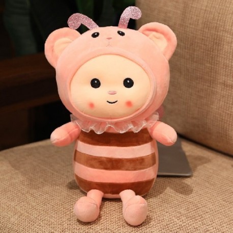 Magasság: 28 cm - 1 db 28/40/60 cm Lovely HoneBee plüssjátékok Szuper aranyos méhpárnával töltött puha állatbabák