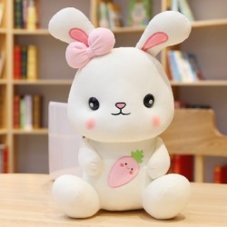 Magasság: 22 cm - 22/35 cm-es szép sárgarépa nyúl plüss játék gyerekeknek kitömött nyuszi állat baba gyerekeknek baba